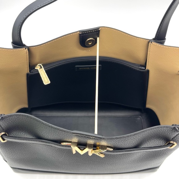 Michael Kors Reed Large Belted Tote Bag Black - Picture 7 of 10